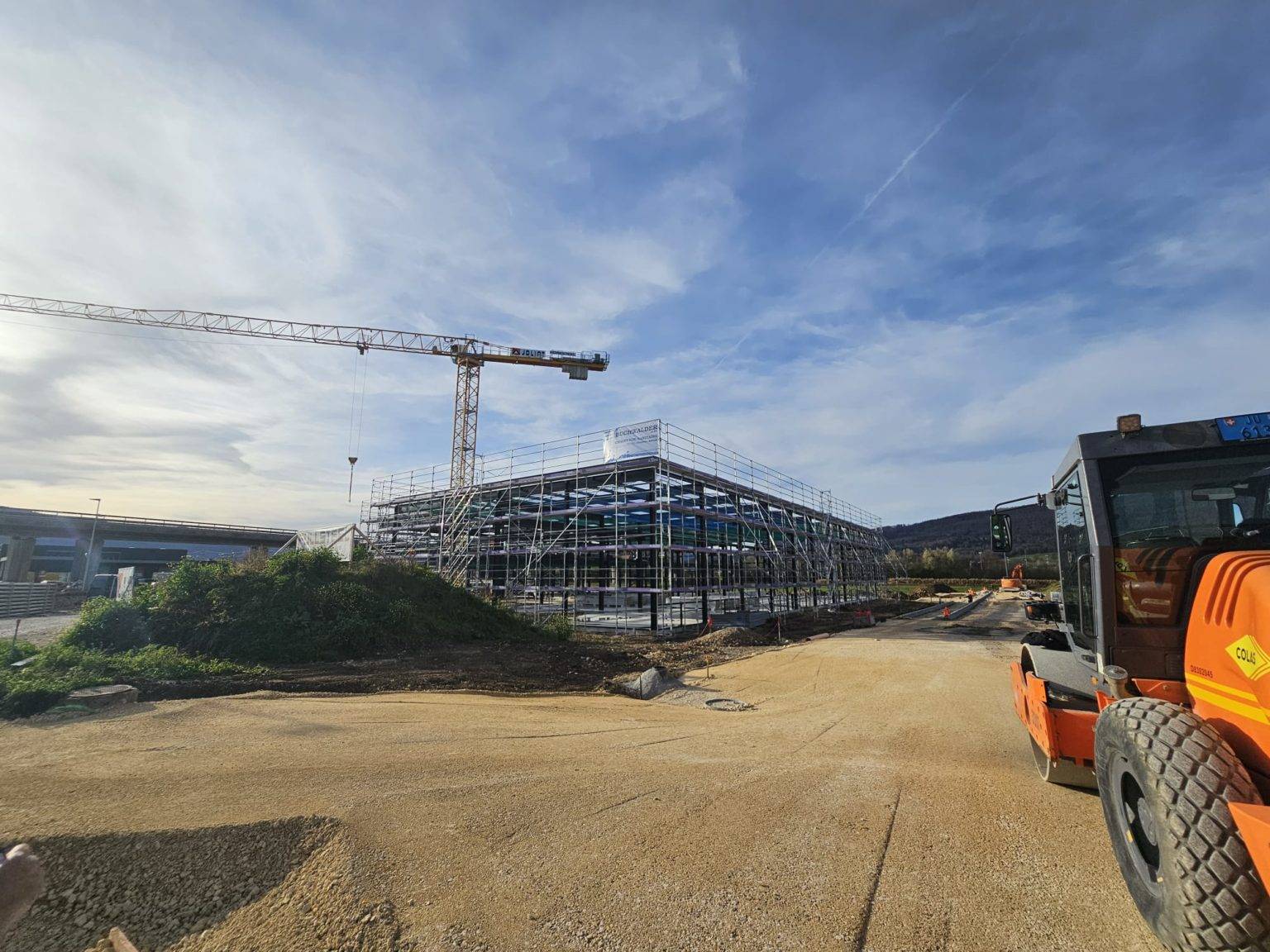 Image pour l'actualité 'Avancée des travaux de la future usine Dukométal SA à Delémont'