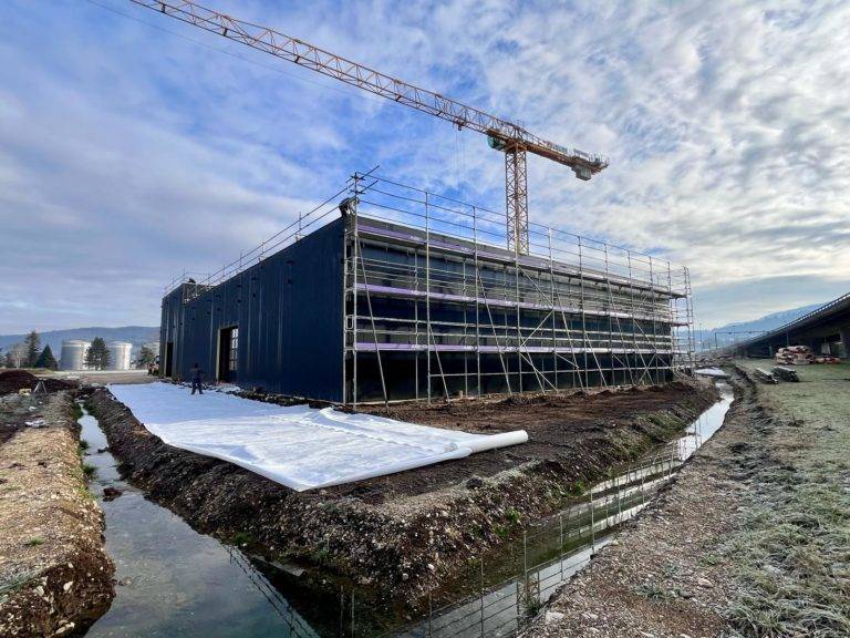 Image pour l'actualité 'Avancée des travaux de la future usine Dukométal SA à Delémont'